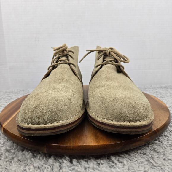 Cole Haan Mens 11.5M Glenn Beige Suede Office Lace Up Casual Daily Chukka Boot - Picture 5 of 14